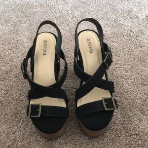 Cute boho chunky heels